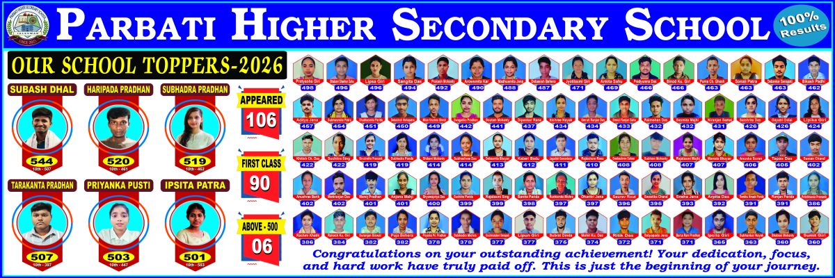Banner : PARBATI HIGHER SECONDARY SCHOOL